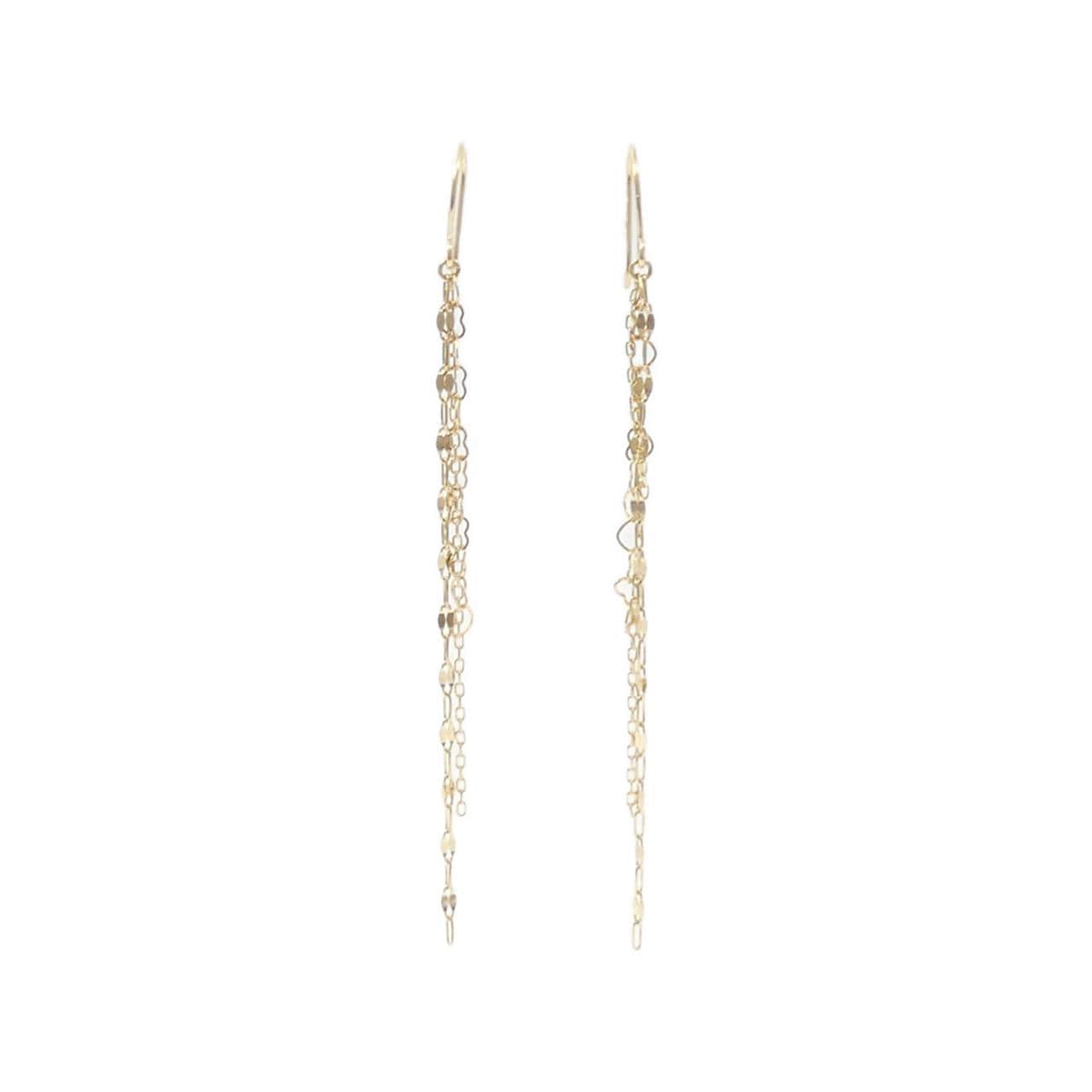 K18YG ハート ピアス