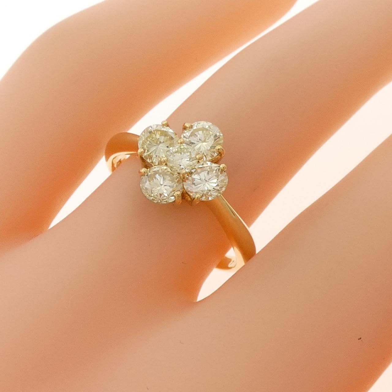 K18YG ダイヤモンド リング 1.18CT
