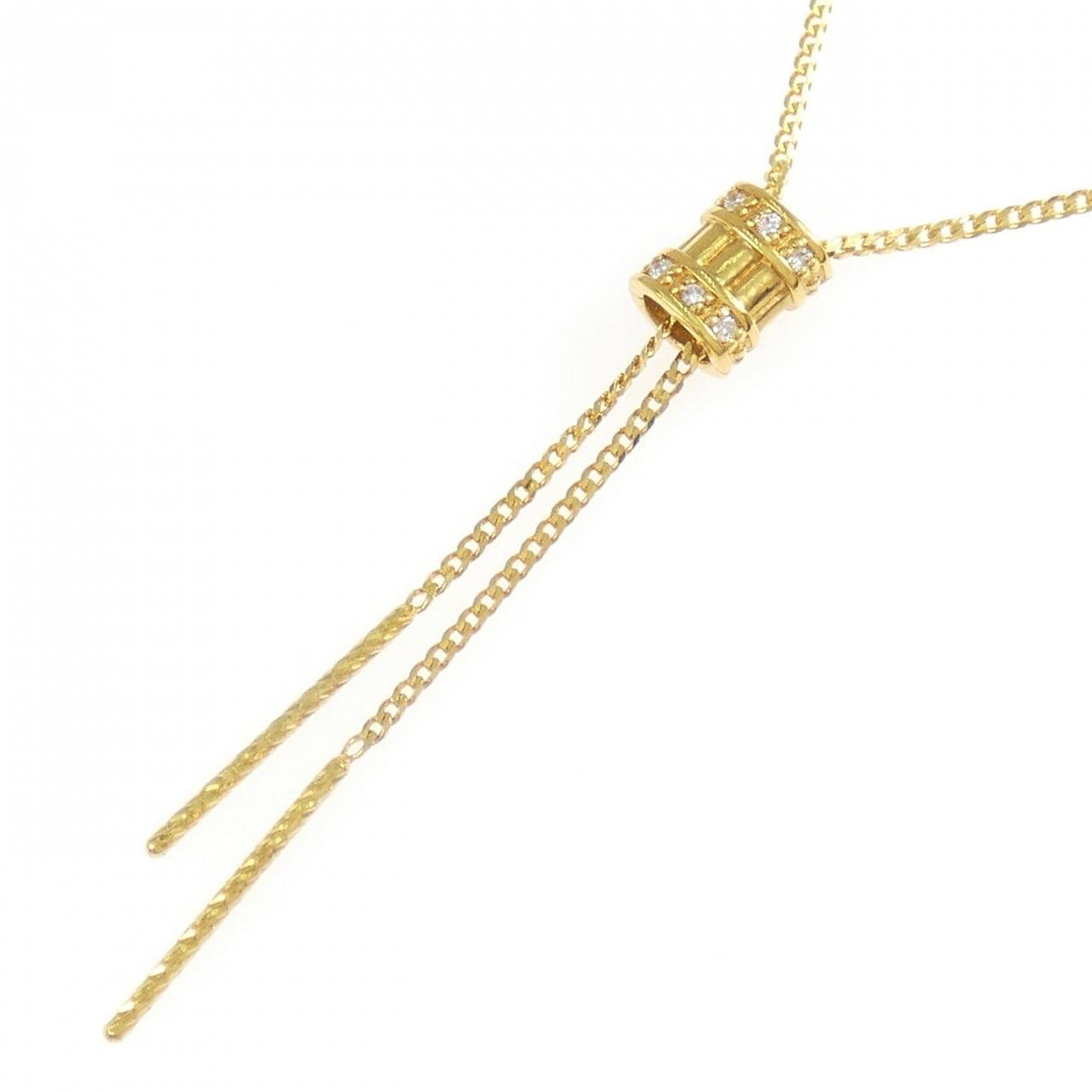 K24YG ダイヤモンド ネックレス 0.03CT