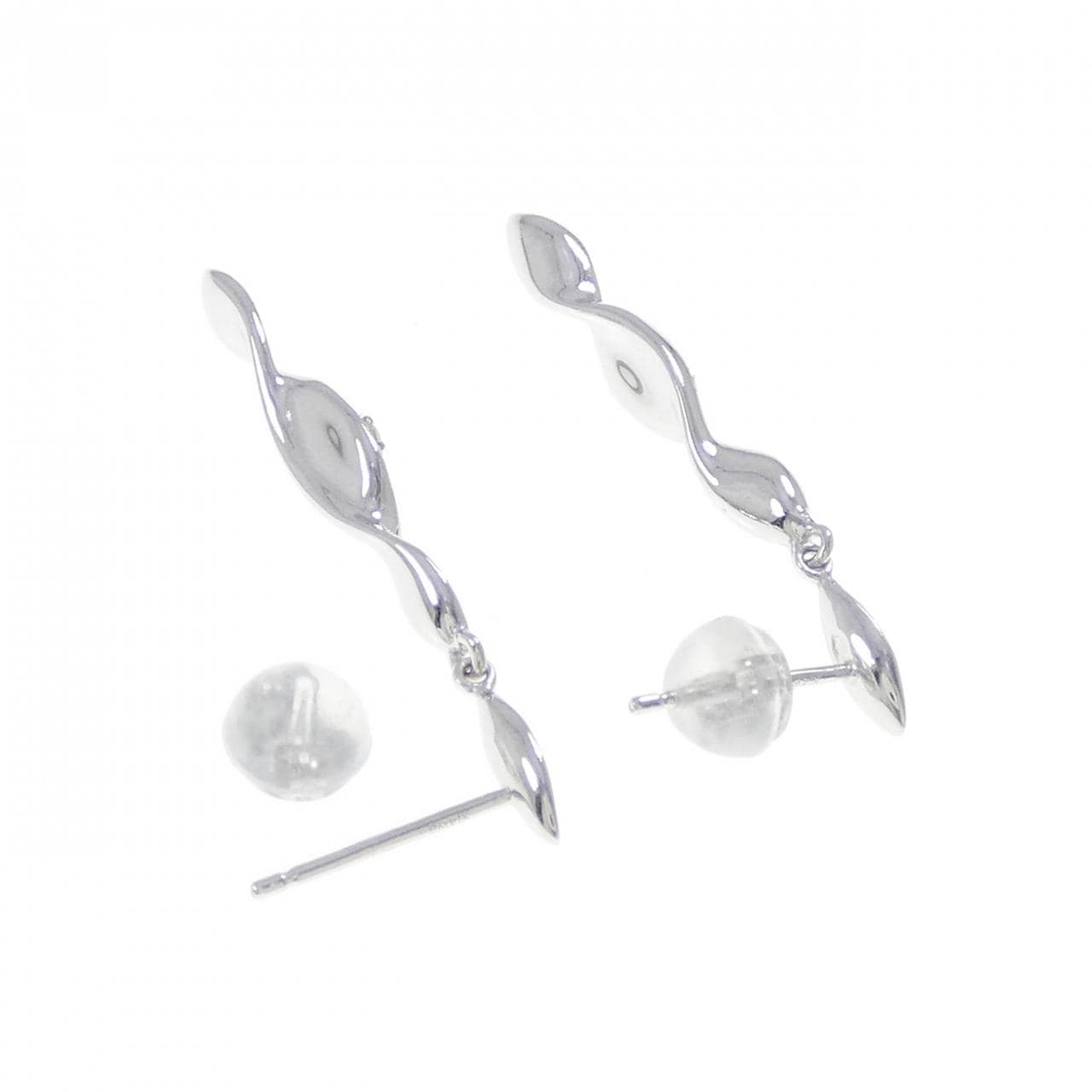K14WG ダイヤモンド ピアス 0.10CT