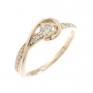 K18PG ダイヤモンド リング 0.21CT