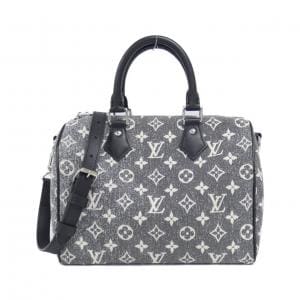 ルイヴィトン モノグラム ジャカード デニム スピーディ バンドリエール 2023CR 25cm M21464 ボストンバッグ