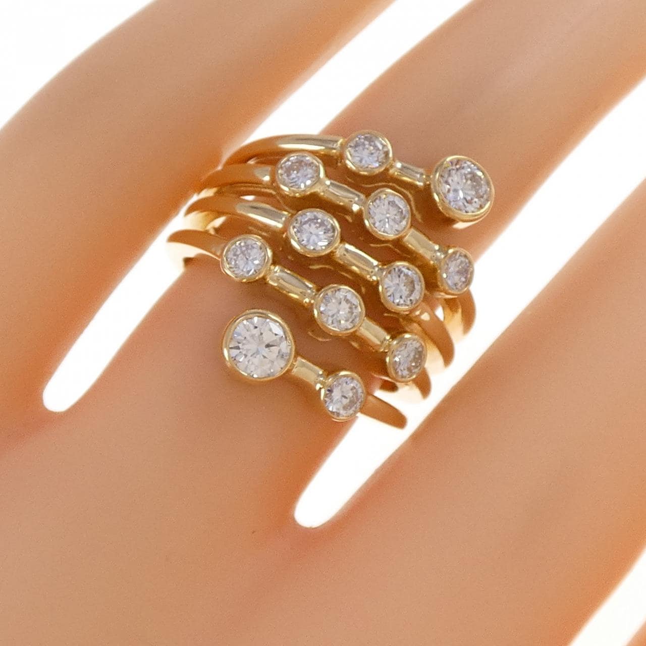 K18YG ダイヤモンド リング 1.17CT