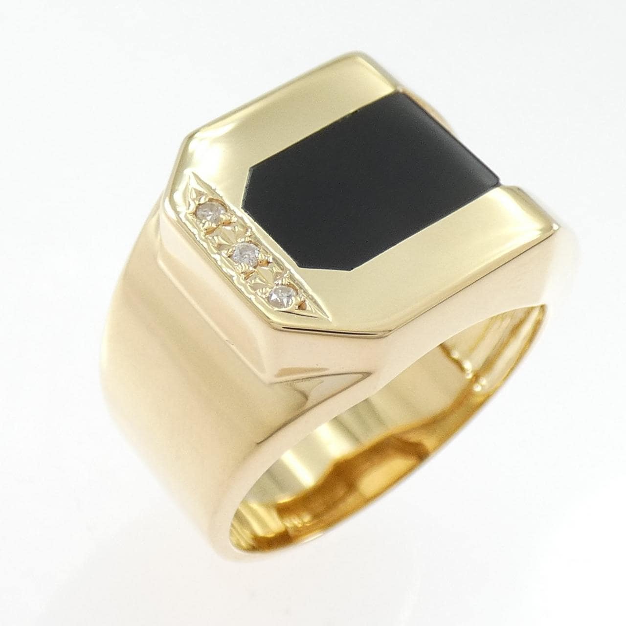 K18YG オニキス リング