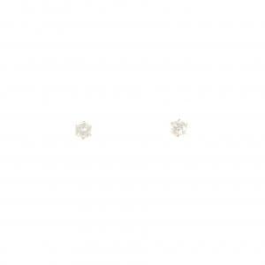 【新品】K18YG ソリティア ダイヤモンド ピアス 0.12CT