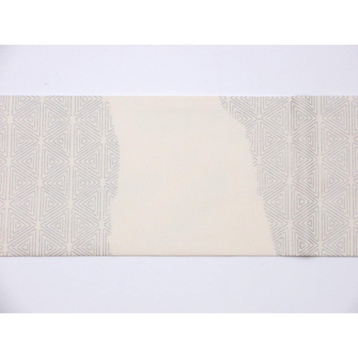 【未使用品】名古屋帯　塩瀬染帯　友禅銀彩加工