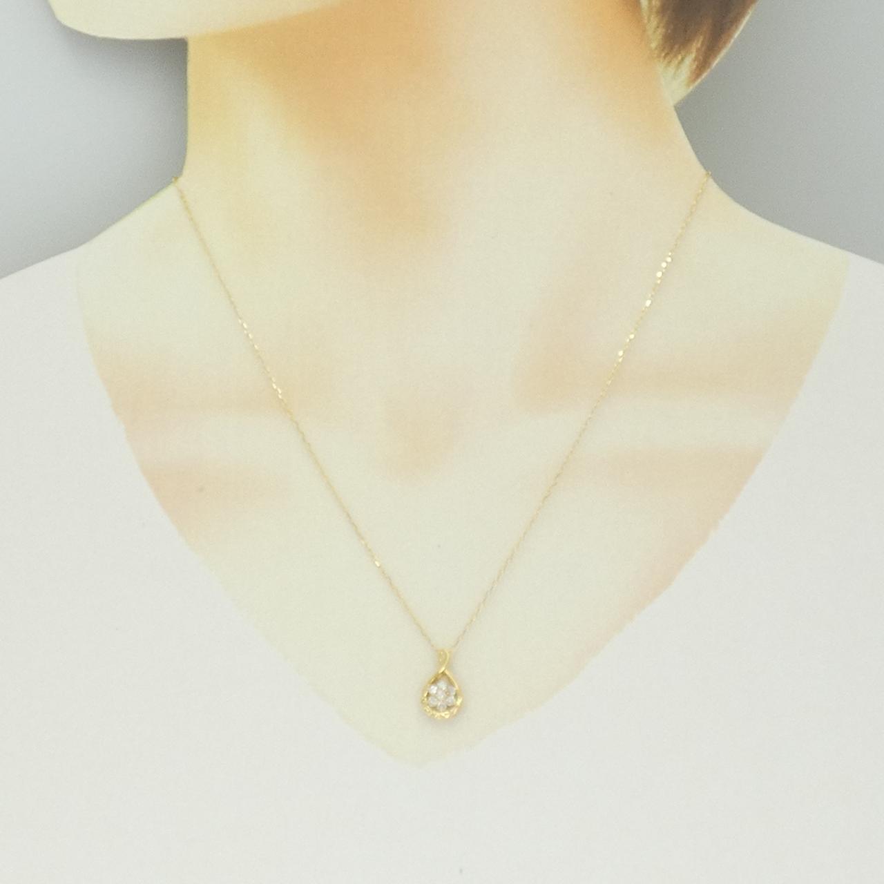 K18YG ダイヤモンド ネックレス 0.2CT