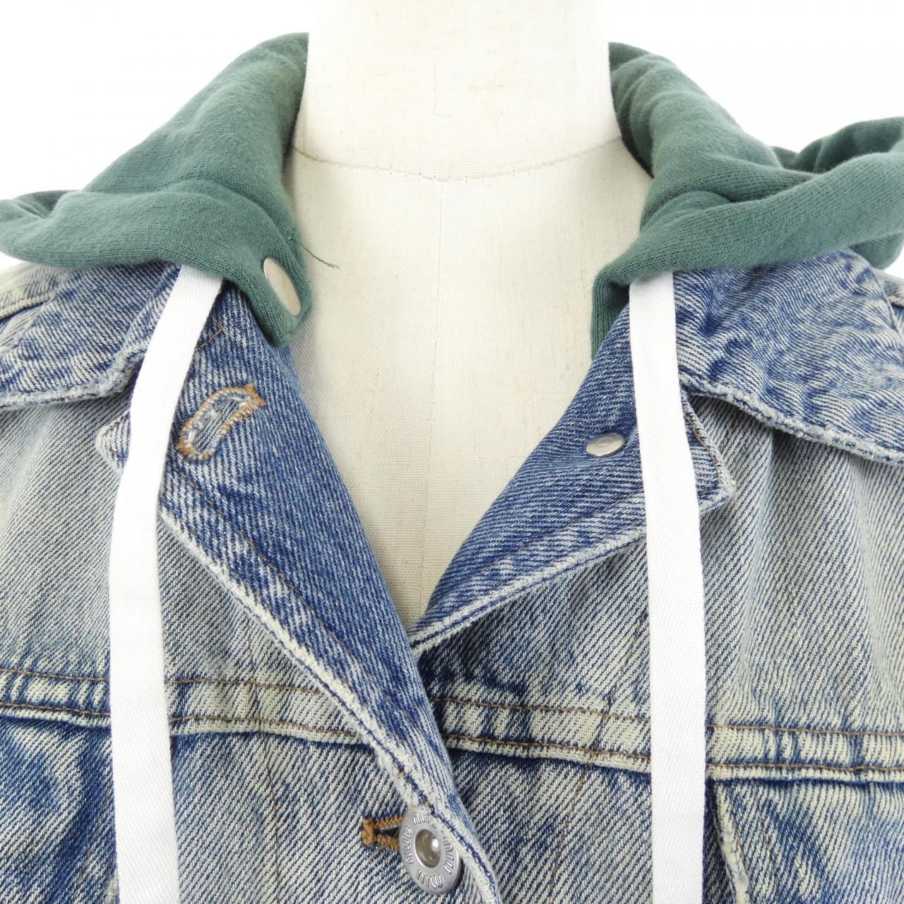 ミュウミュウ MIU MIU GWB063 1VZS デニムジャケット