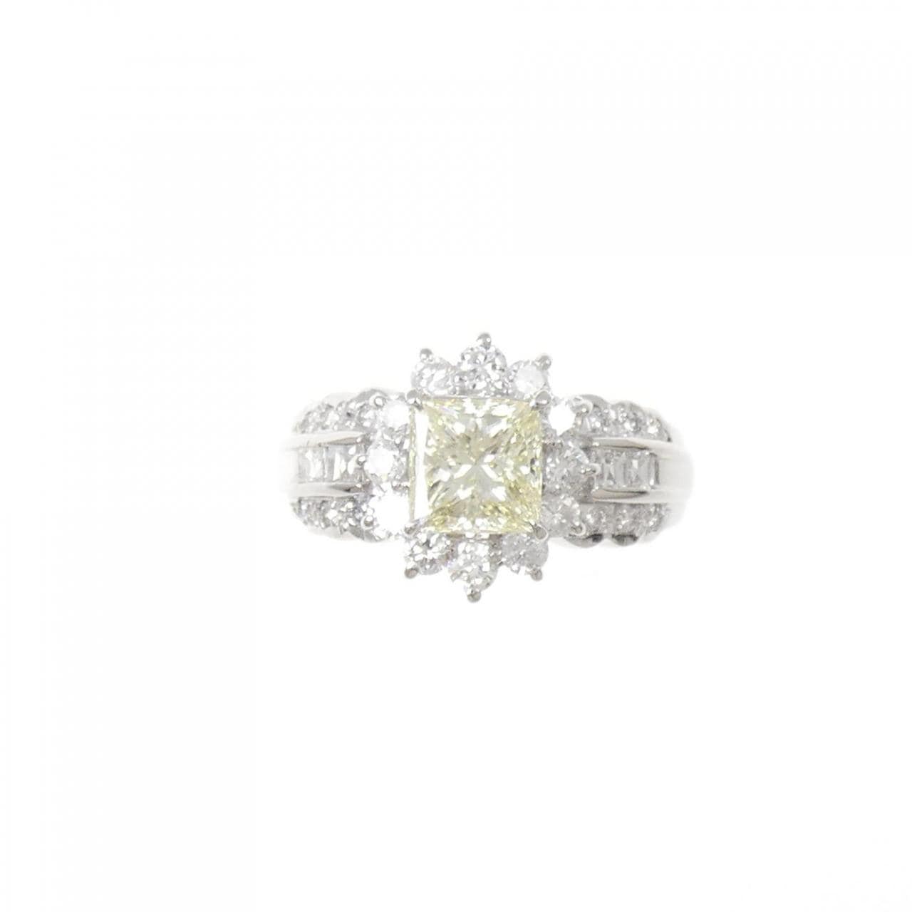 PT900 ダイヤモンド リング 1.006CT VLY VS1 ファンシーカット