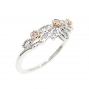 K18WG/K18PG ダイヤモンド リング 0.13CT