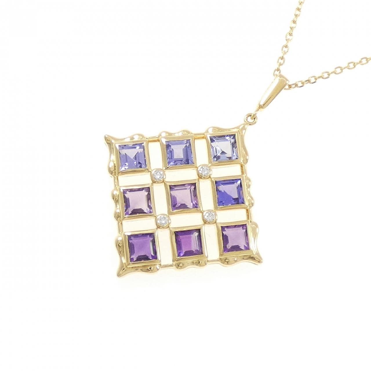 ミキモト カラーストーン ネックレス