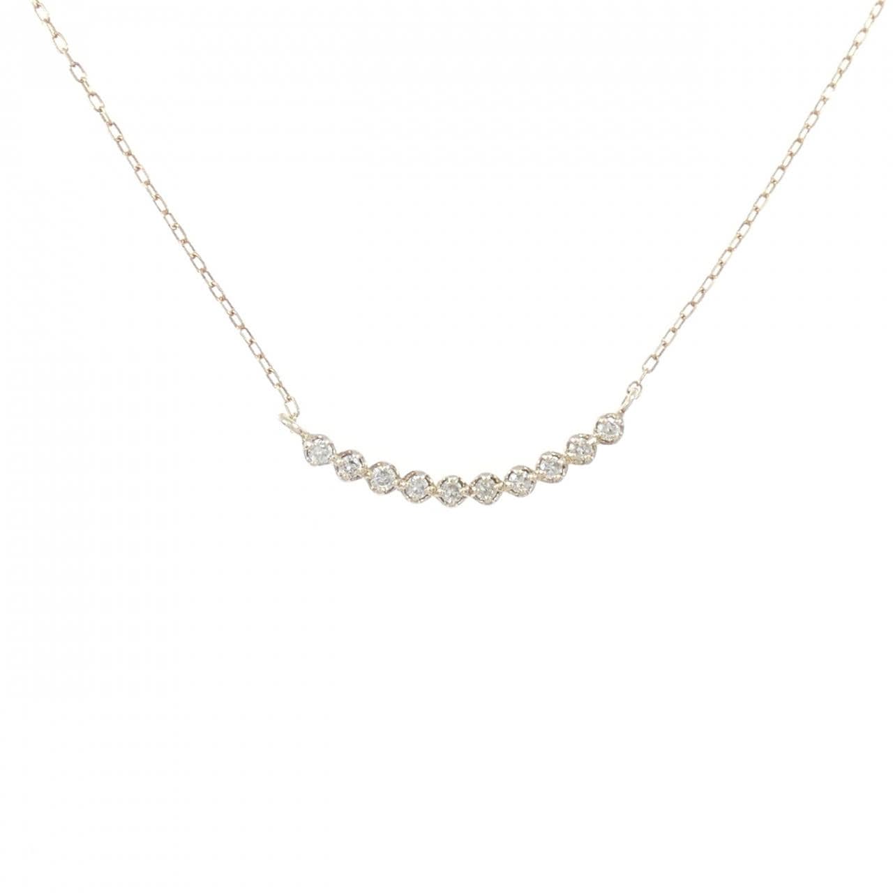 K10YG ダイヤモンド ネックレス 0.1CT
