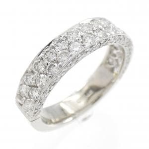 PT950 ハーフエタニティ ダイヤモンド リング 0.92CT