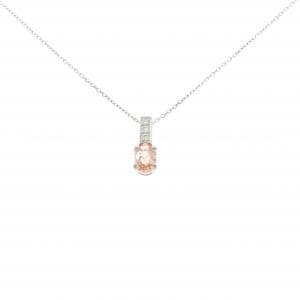 PT900/PT850 パパラチアサファイヤ ネックレス 0.492CT