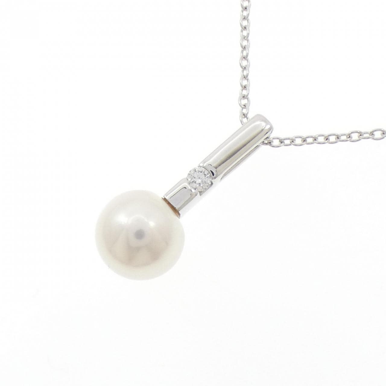 K18WG アコヤパール ネックレス