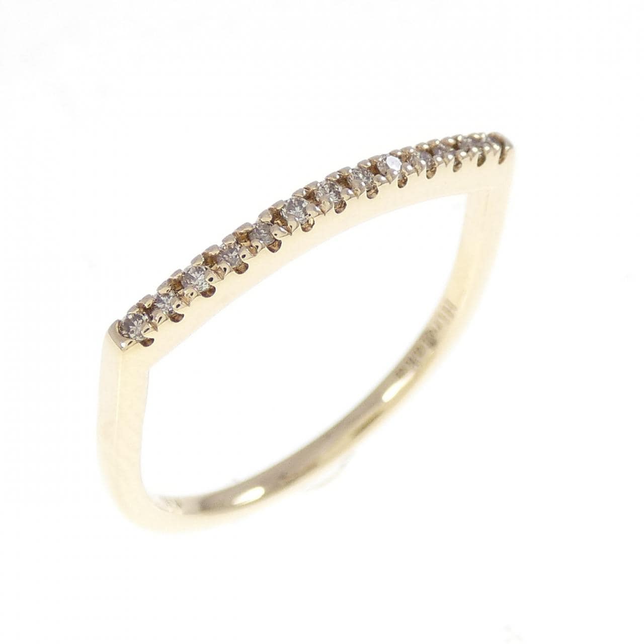 ヒロタカ Uシェープ リング 0.06CT