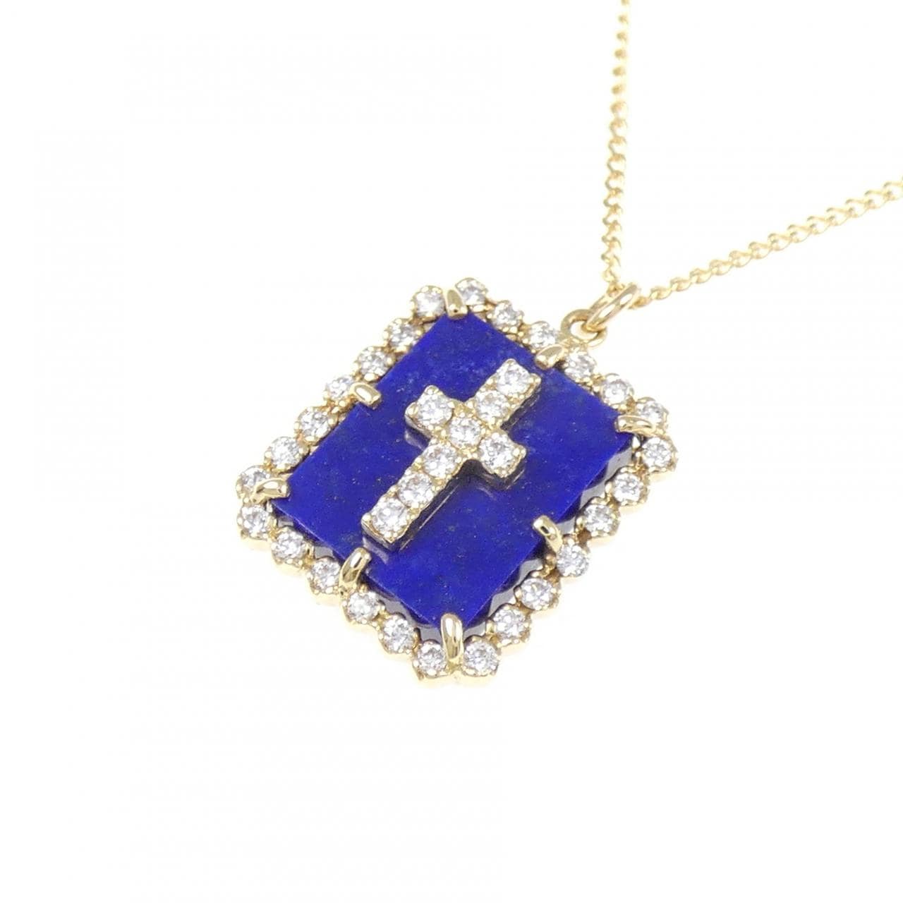 K18YG ラピスラズリ ネックレス