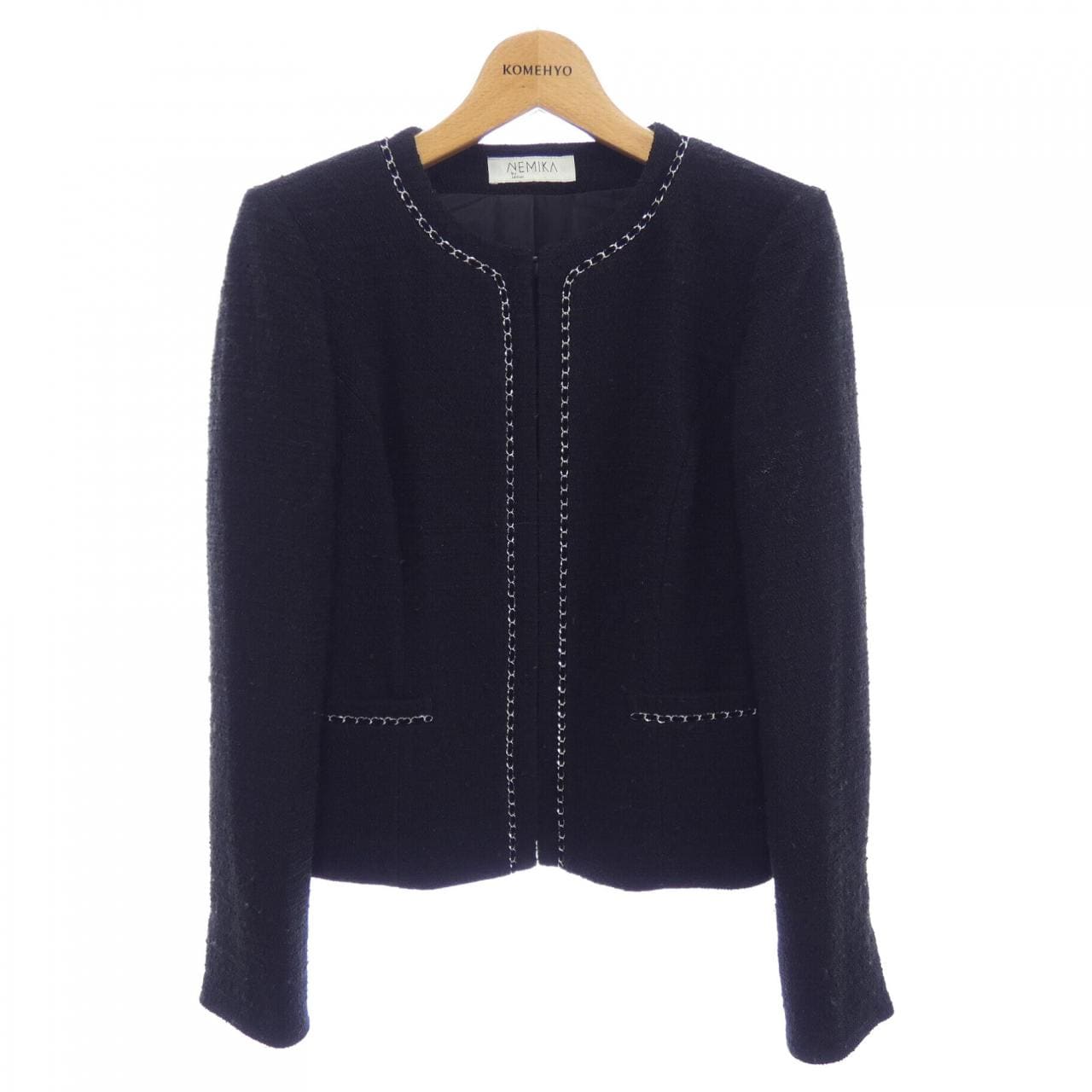 ネミカバイレリアン NEMIKA BY LEILIAN ノーカラージャケット