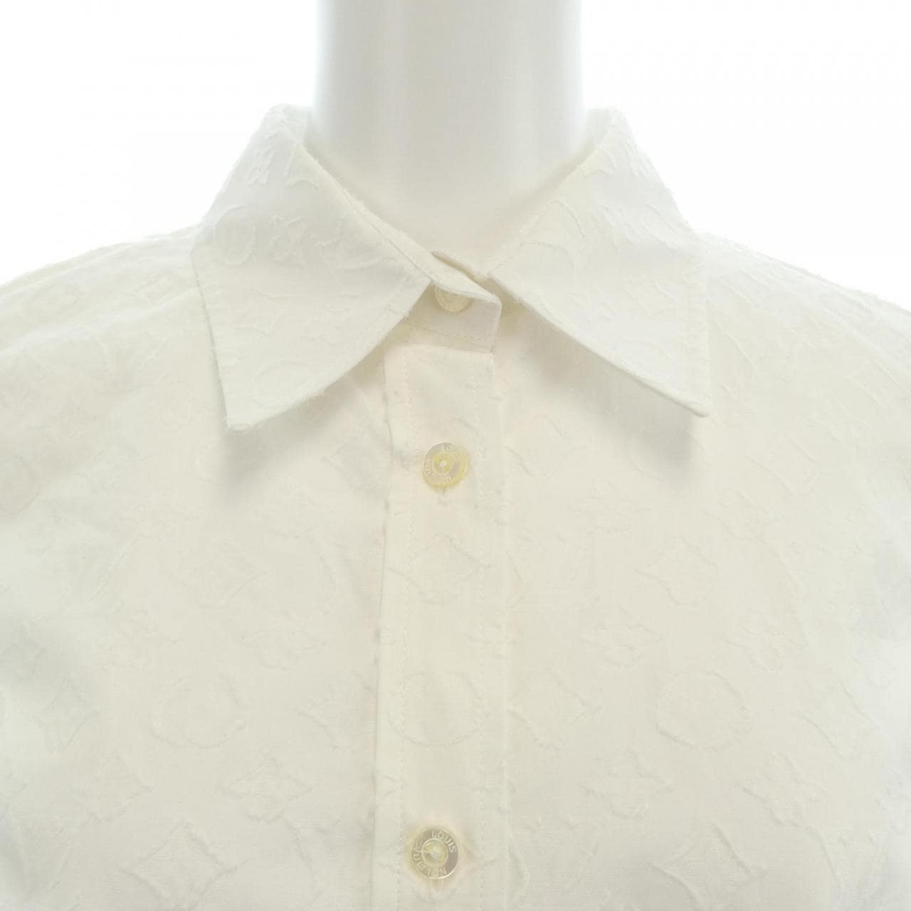 ルイヴィトン LOUIS VUITTON モノグラムレリーフギャザードブラウス FNBL25AQV トップス