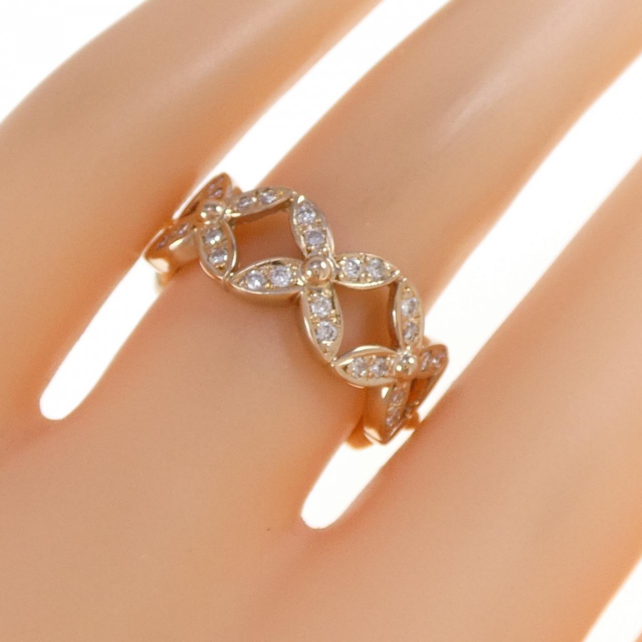K18PG ダイヤモンド リング 0.26CT