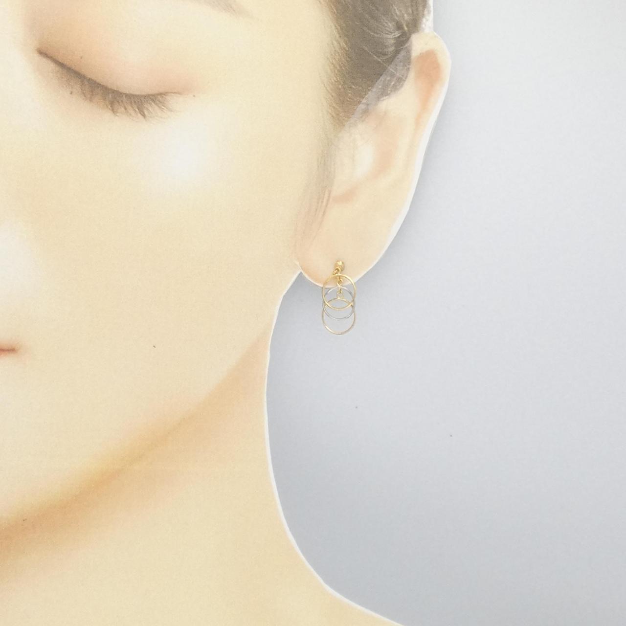 K18YG/PT earrings