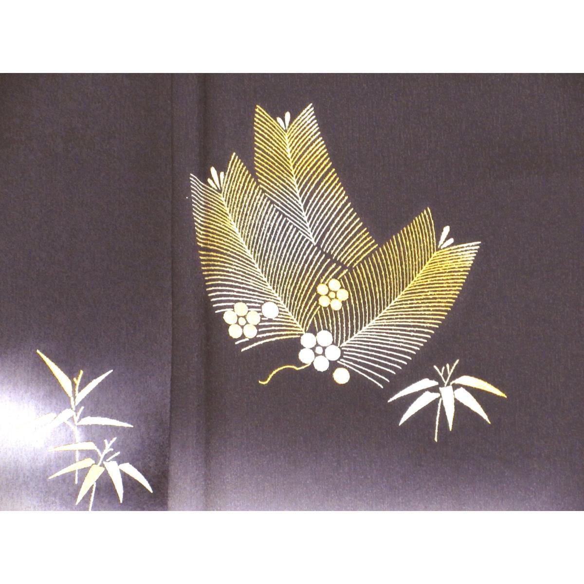 [未使用品] Homongi 金色友禪模糊染色