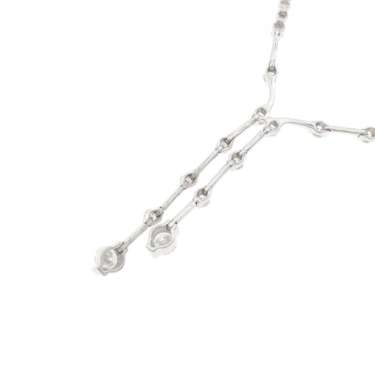 K18WG ダイヤモンド ネックレス 1.173CT