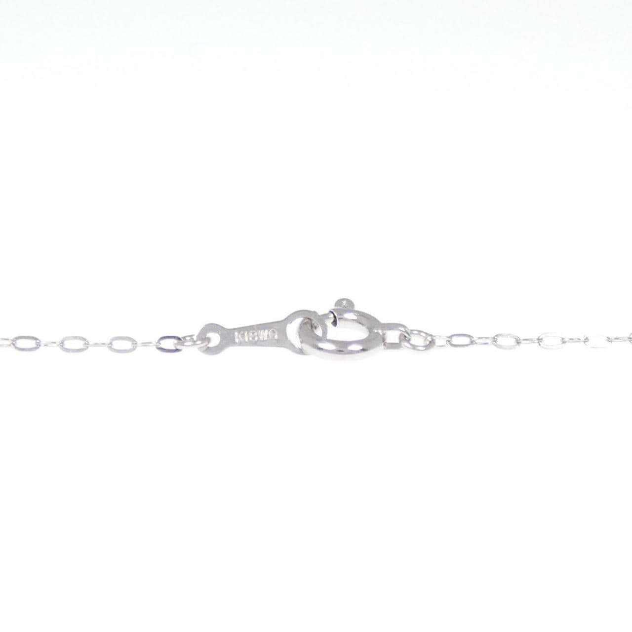 K18WG ハート ダイヤモンド ネックレス 0.80CT