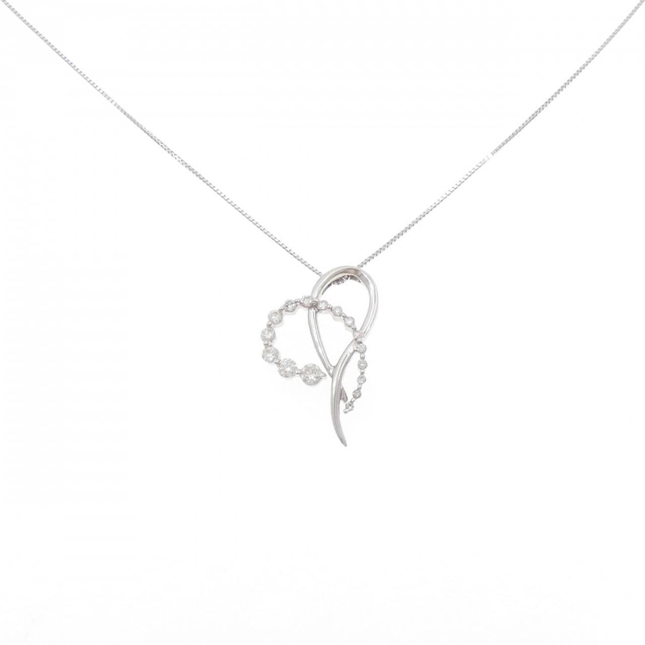 K18WG ダイヤモンド ネックレス 0.50CT