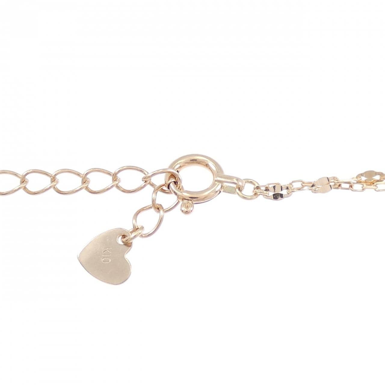 K10PG フラワー ダイヤモンド ブレスレット 0.05CT