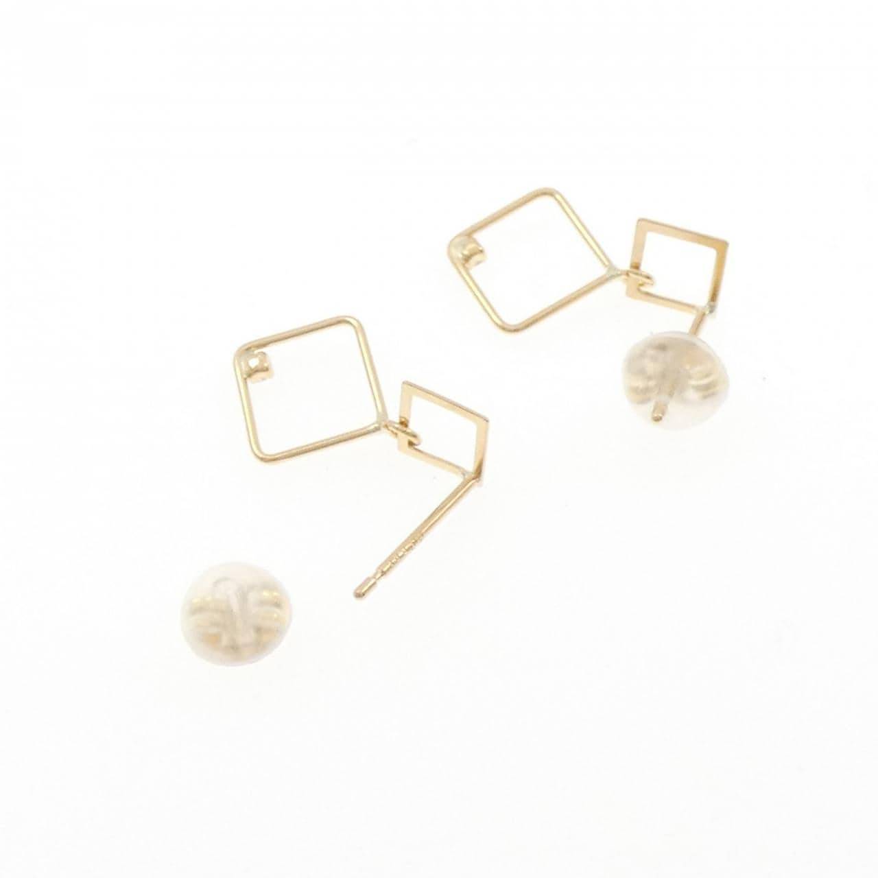 K18YG ダイヤモンド ピアス 0.02CT