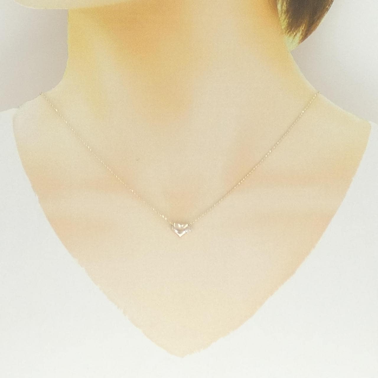 K10PG ダイヤモンド ネックレス 0.03CT