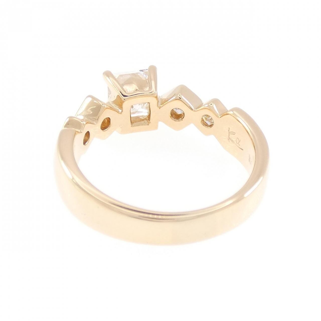 K18YG ダイヤモンド リング 1.016CT G SI2 ファンシーカット