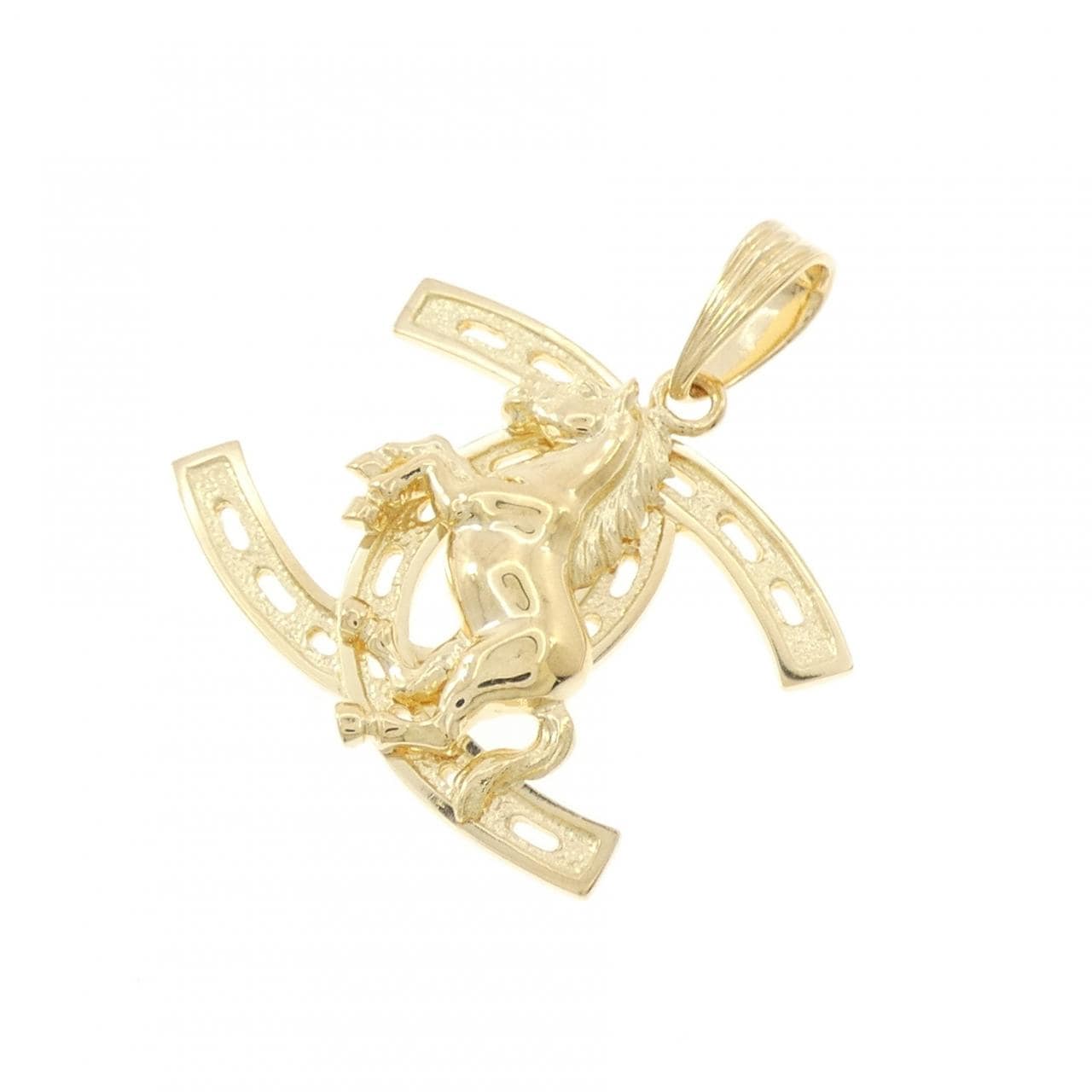 K18YG ホース ペンダント