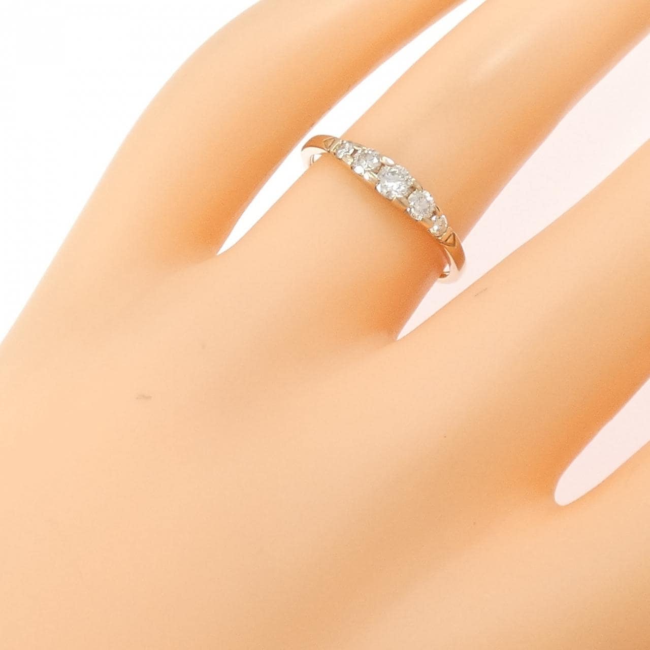 K18PG ダイヤモンド リング 0.30CT