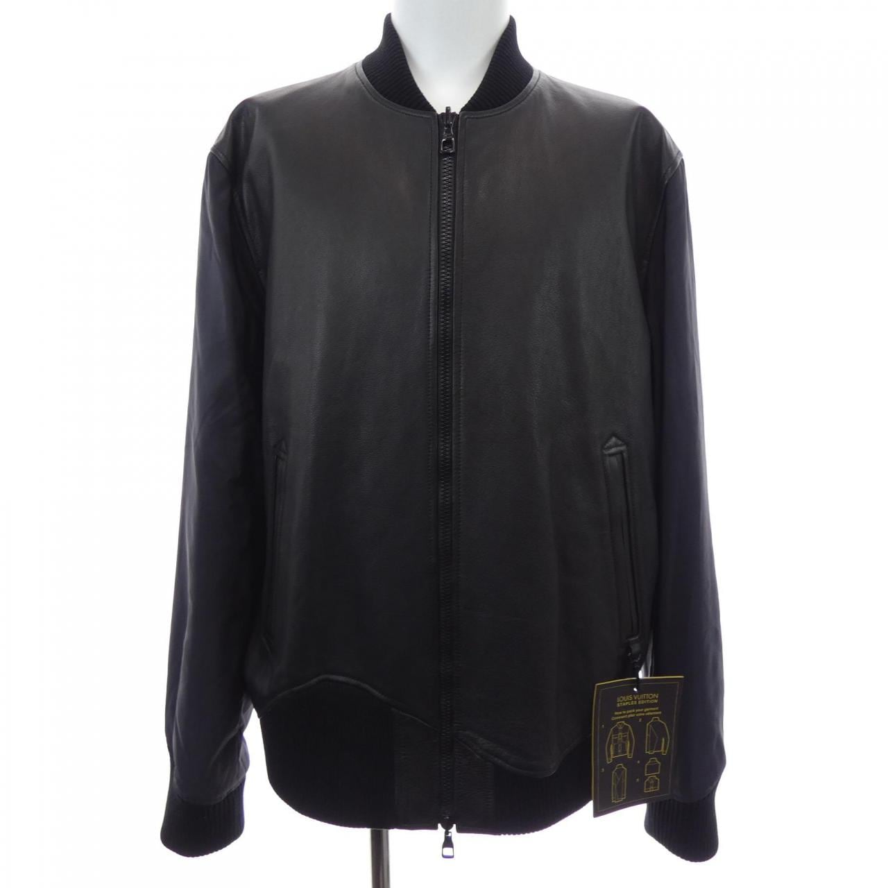 ルイヴィトン LOUIS VUITTON リバーシブルレザーナイロン HIL47WTKV レザージャケット