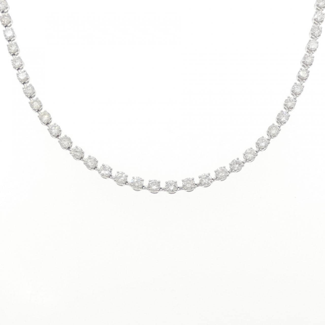 K18WG ダイヤモンド ネックレス 11.70CT
