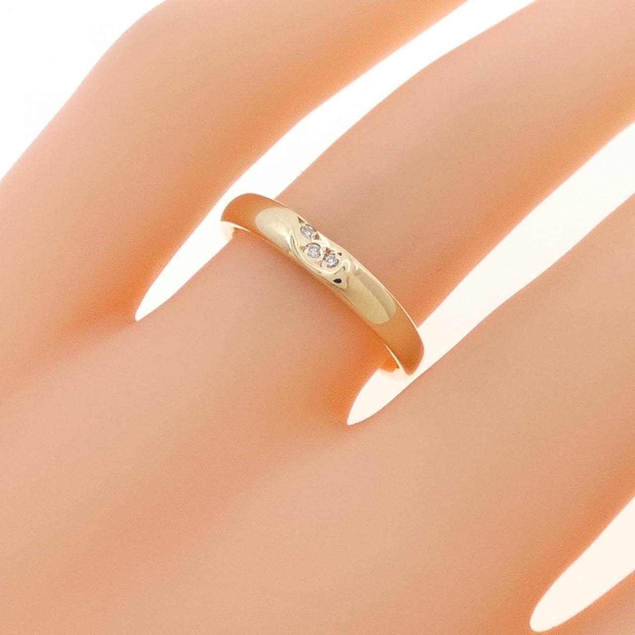 K10YG ダイヤモンド リング 0.02CT