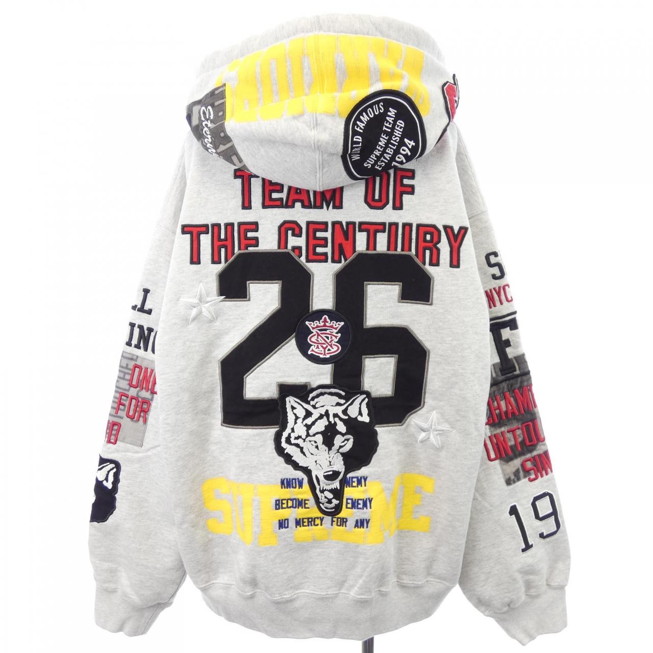 シュプリーム SUPREME WARRIORS APPLIQUE パーカー
