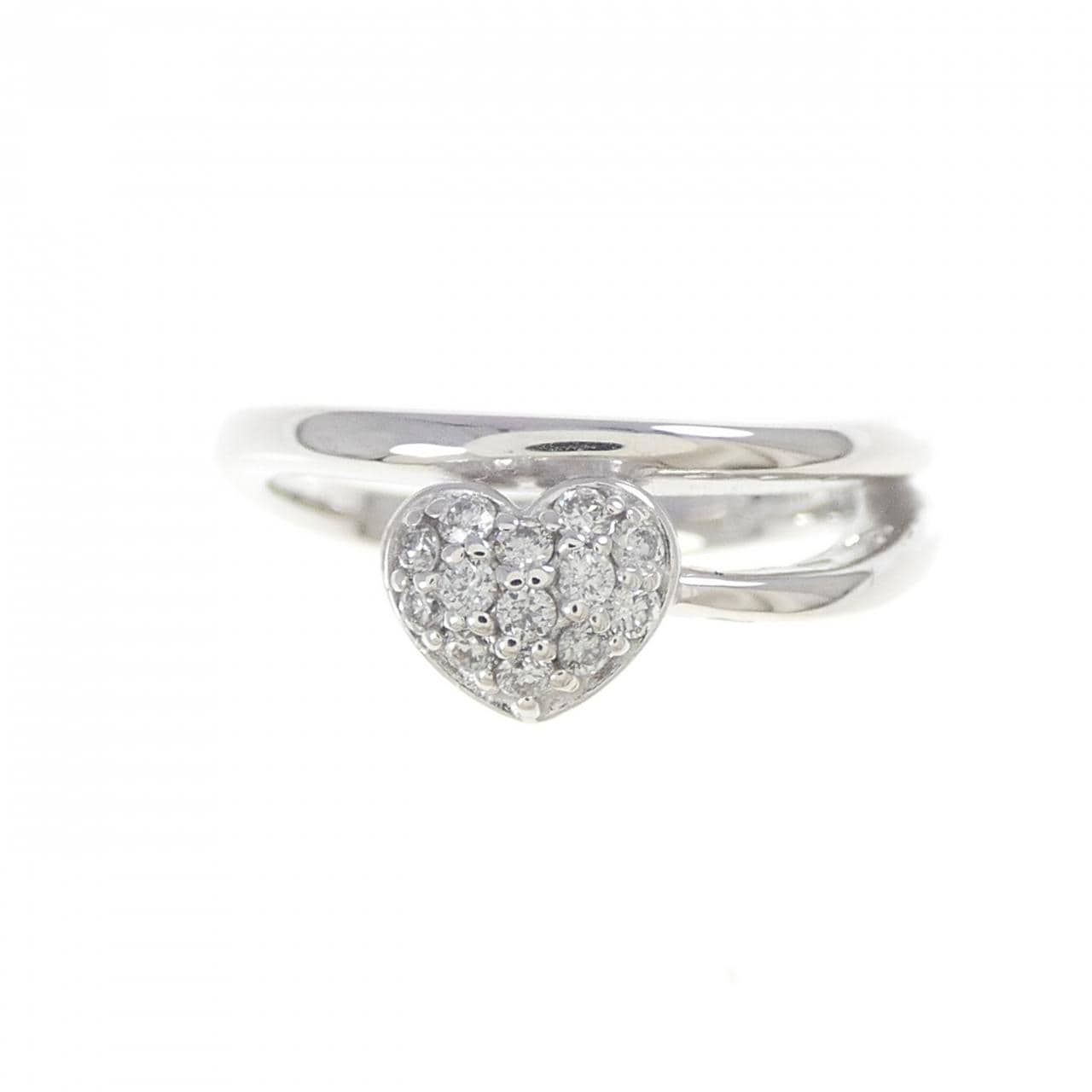 ポンテヴェキオ ハート ダイヤモンド リング 0.11CT