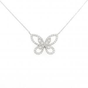 PT950/PT850 バタフライ ダイヤモンド ネックレス 0.52CT