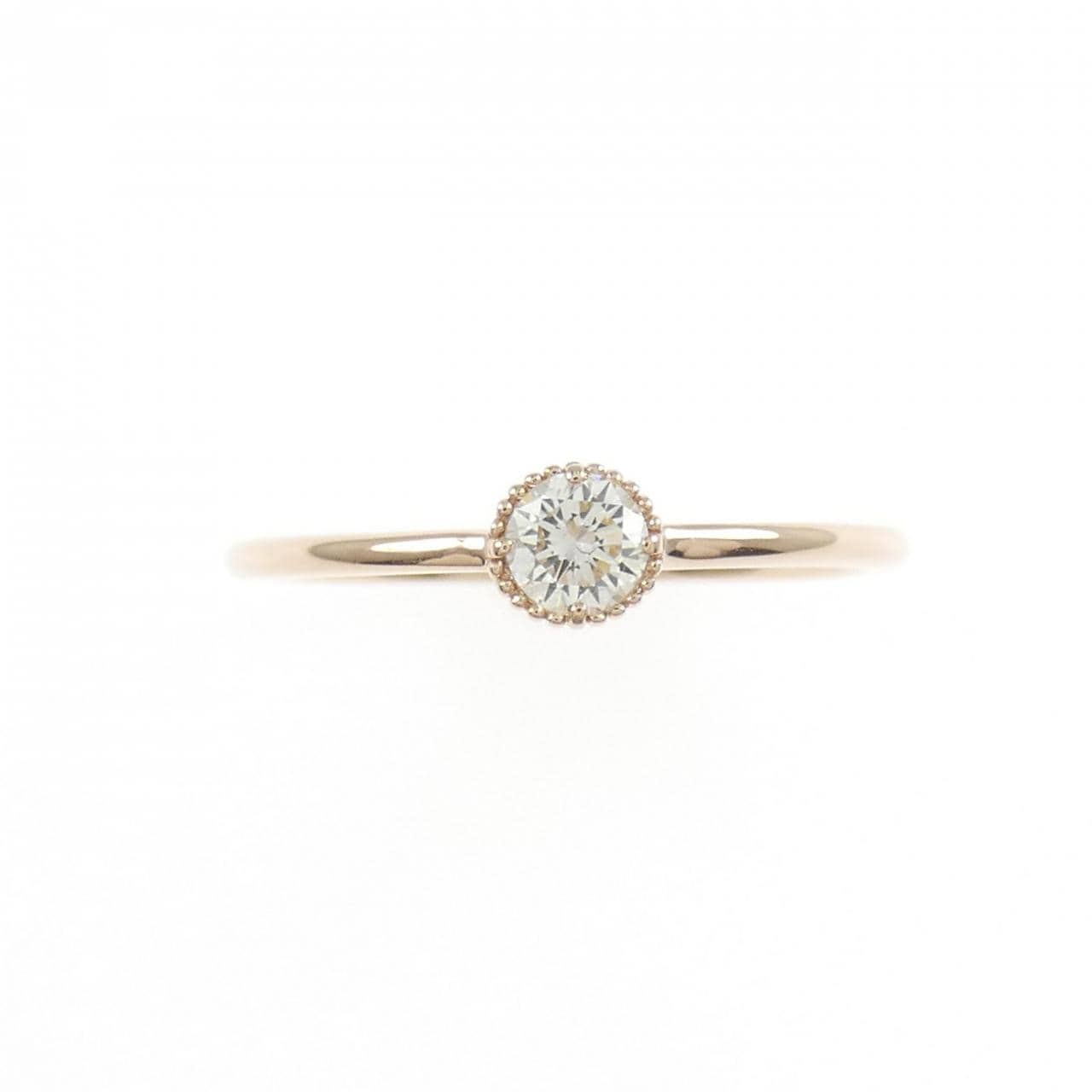 K18PG ダイヤモンド リング 0.10CT