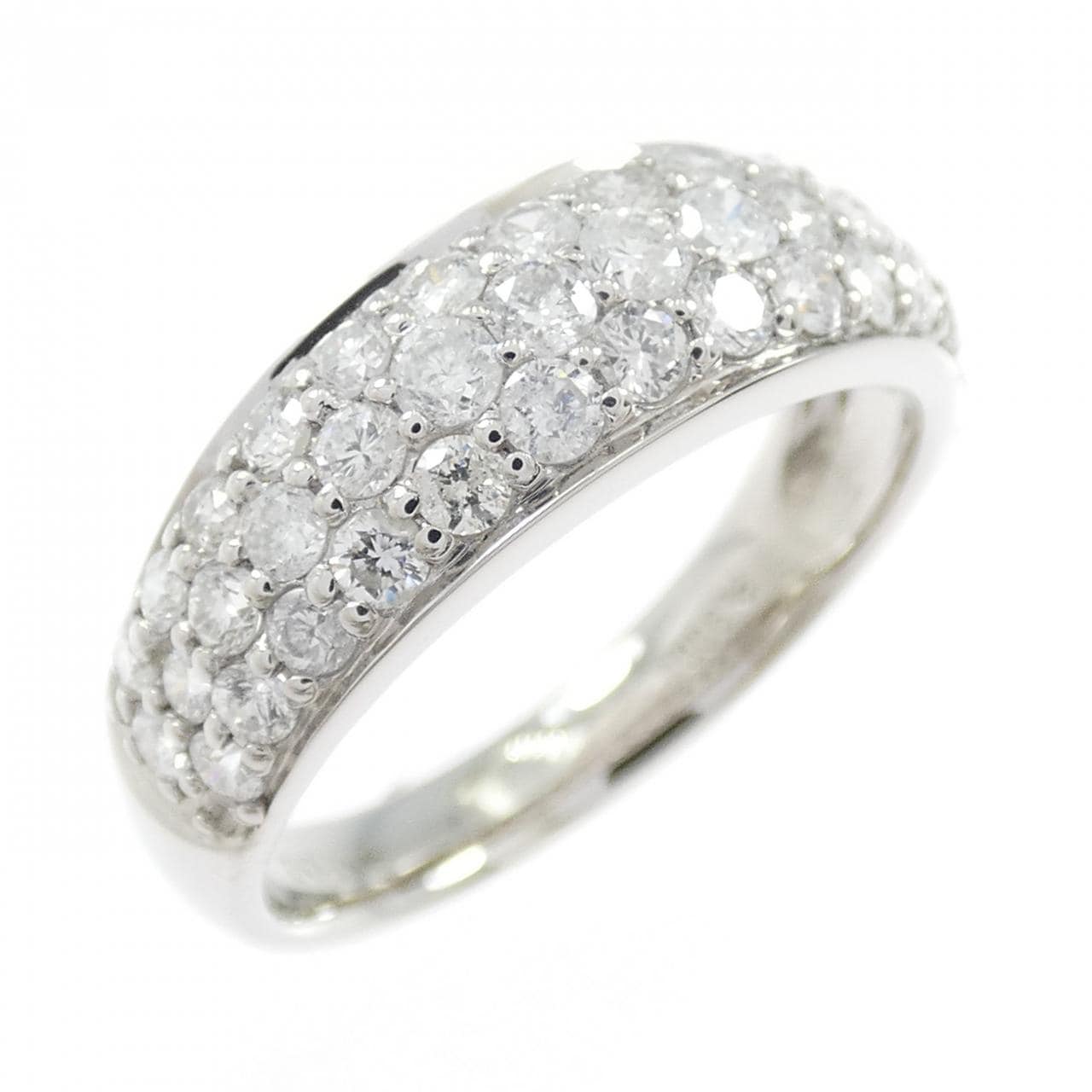 PT900 パヴェ ダイヤモンド リング 1.00CT