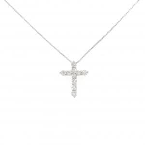 PT900/PT850 クロス ダイヤモンド ネックレス 0.30CT