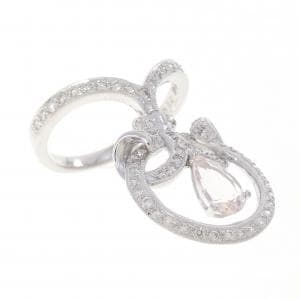 K18WG ベリル リング 0.63CT