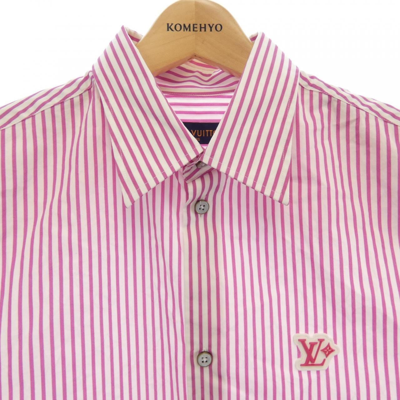 ルイヴィトン LOUIS VUITTON モノグラムストライプショートスリーブシャツ HTS37WUVD S／Sシャツ