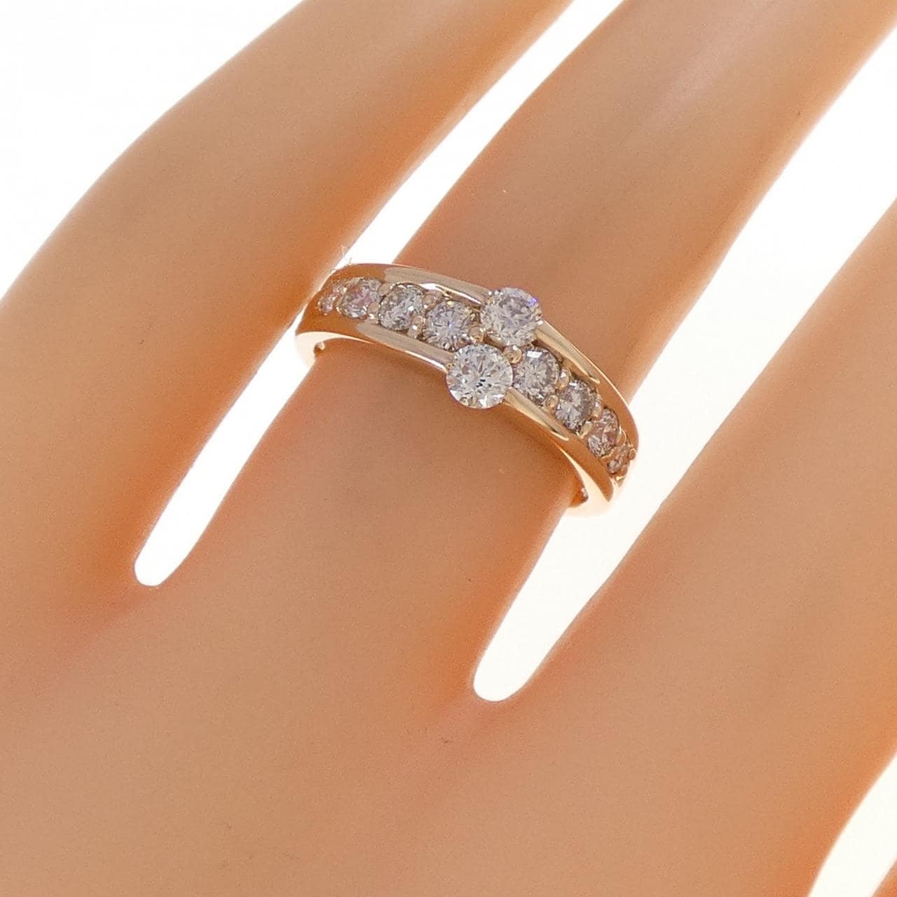 K18PG ダイヤモンド リング 0.60CT