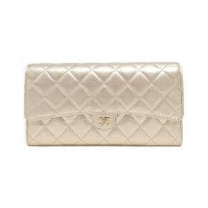 CHANEL bifold long wallet