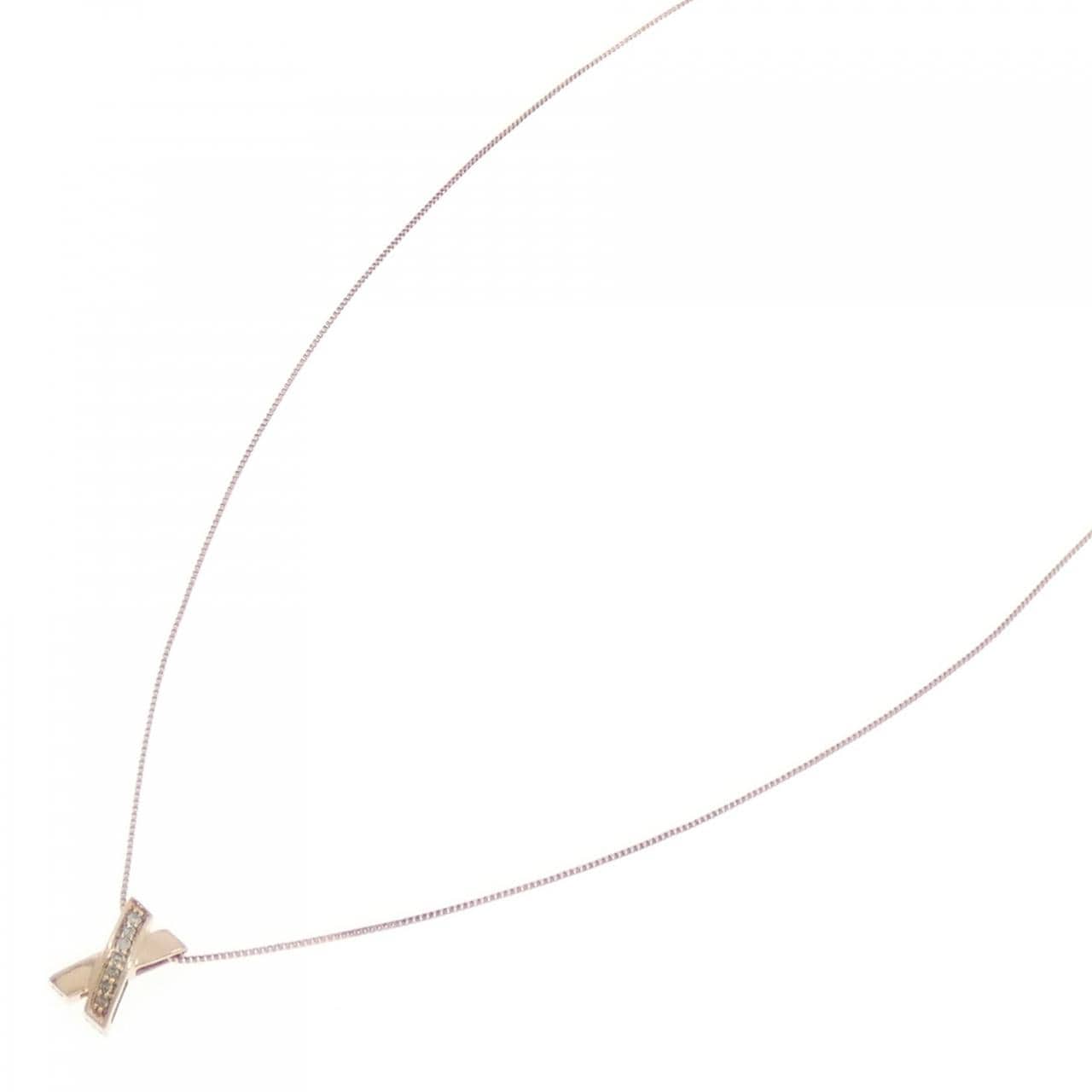 K10PG ダイヤモンド ネックレス 0.02CT