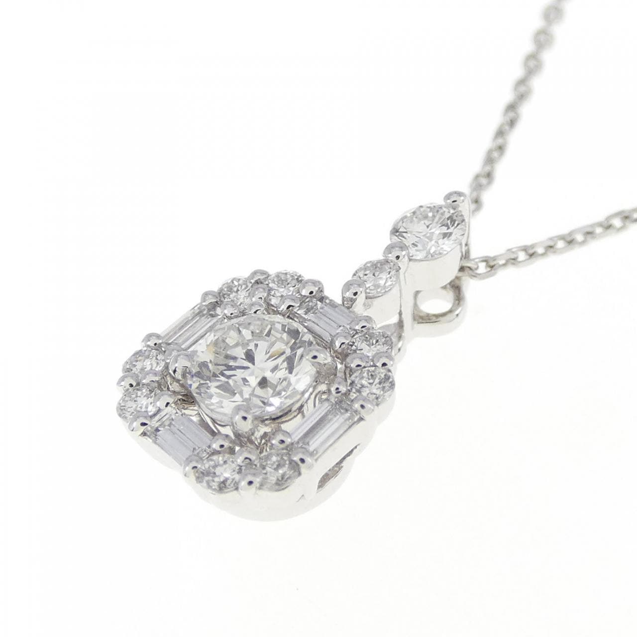 [BRAND NEW] PT Diamond Necklace 0.200CT F SI1 Good